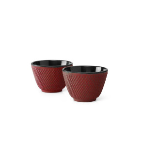 Bredemeijer: Tasses en fonte Xilin rouge set de 2