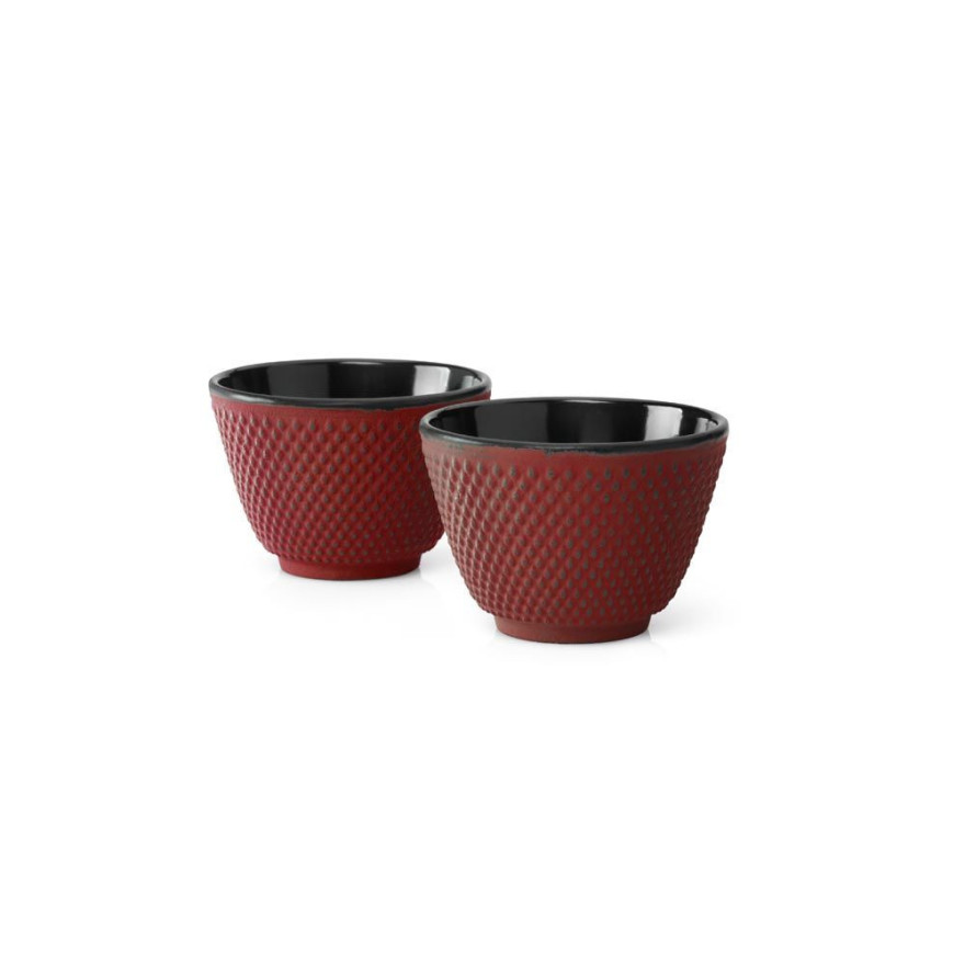 Bredemeijer: Tasses en fonte Xilin rouge set de 2