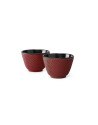 Bredemeijer: Tasses en fonte Xilin rouge set de 2