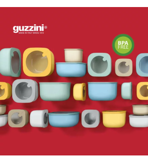 Guzzini: Boite hermétique jaune avec couvercle 12 cm
