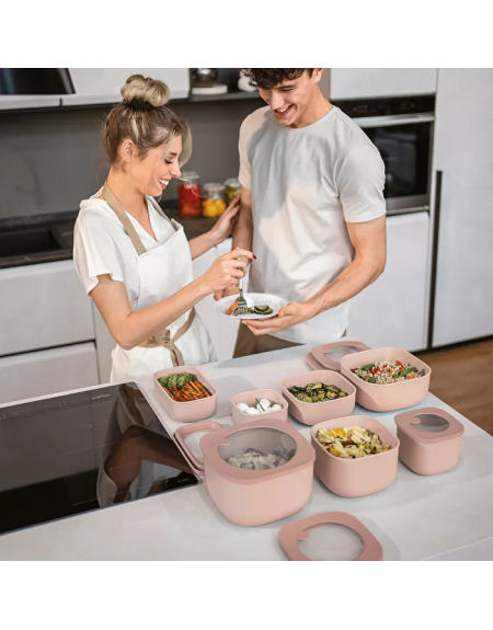 FreeForm: Set de table Gris & Noir 40x30cm