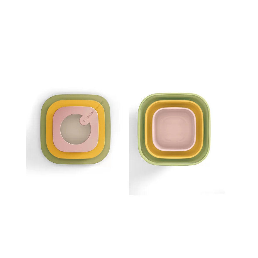 FreeForm: Set de table Taupe & Rouge 40x30cm FreeForm: Set de table Taupe & Rouge 40x30cm