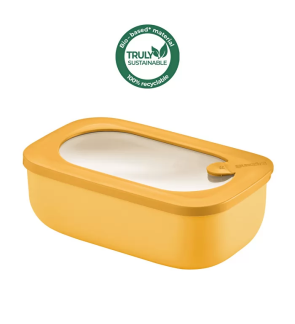 Guzzini: Boite hermétique rectangle jaune avec couvercle 20 cm