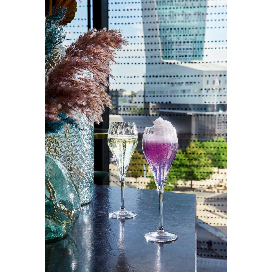 Chef & Sommelier: Symétrie Boîte de 6 flûtes à champagne 16cl