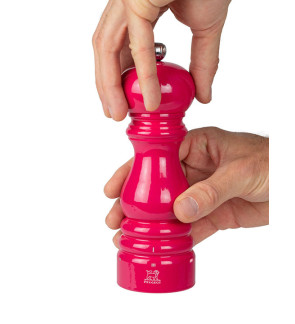 Peugeot: Parisrama U'select moulin à sel manuel laqué rose bonbon 18 cm