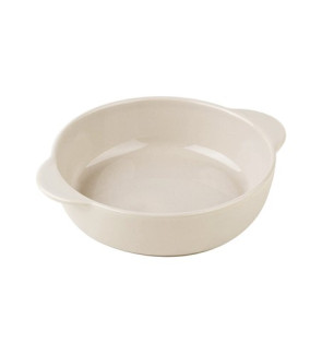 Menastyl: Plat rond pour le four beige 20 cm