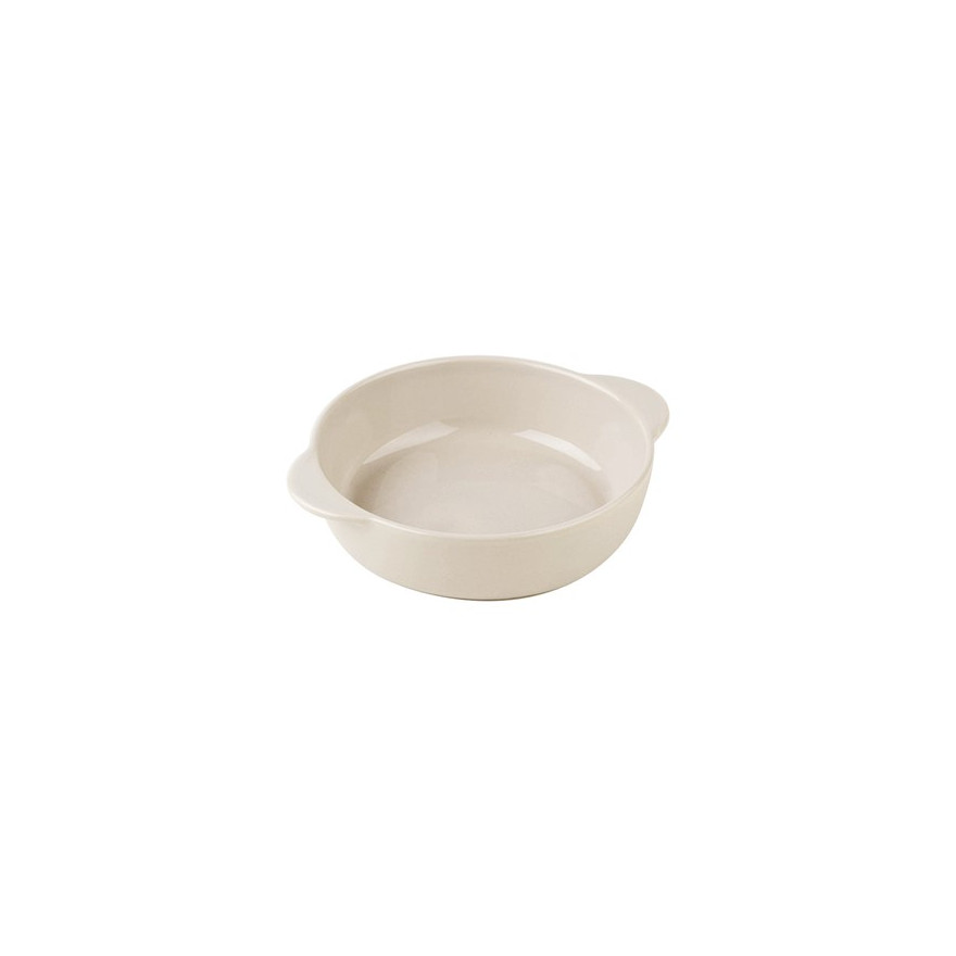 Menastyl: Plat rond pour le four beige 20 cm