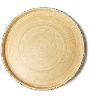 Bibol: Plateau bambou coquille d'oeuf 35 cm