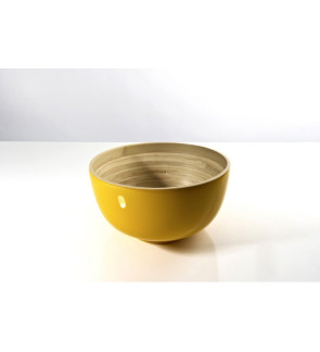 Bibol: Bol bambou jaune 14 cm