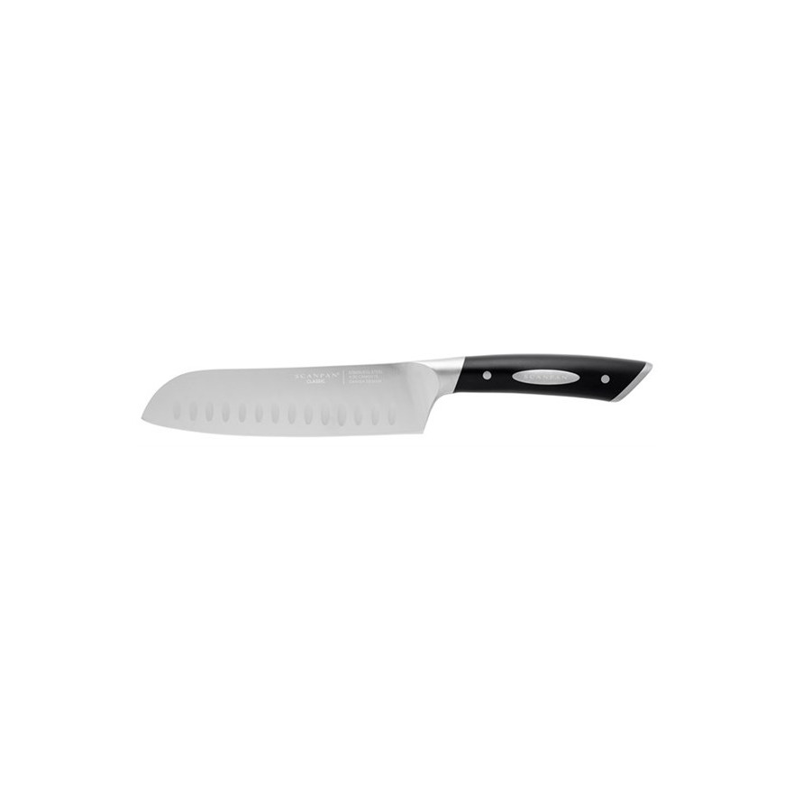 Scanpan: Couteau Santoku alvéolé Classic 18 cm