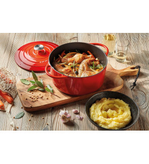 Küchenprofi: Cocotte en fonte Provence ronde rouge 22 cm