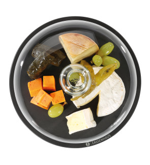 Zassenhaus: Plateau à fromage avec couvercle en verre COMFORT PLUS 28 cm