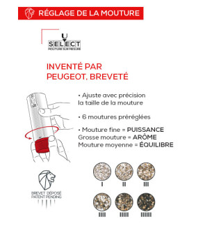 Peugeot: U'Select oplaadbare Line elektrische pepermolen 15 cm