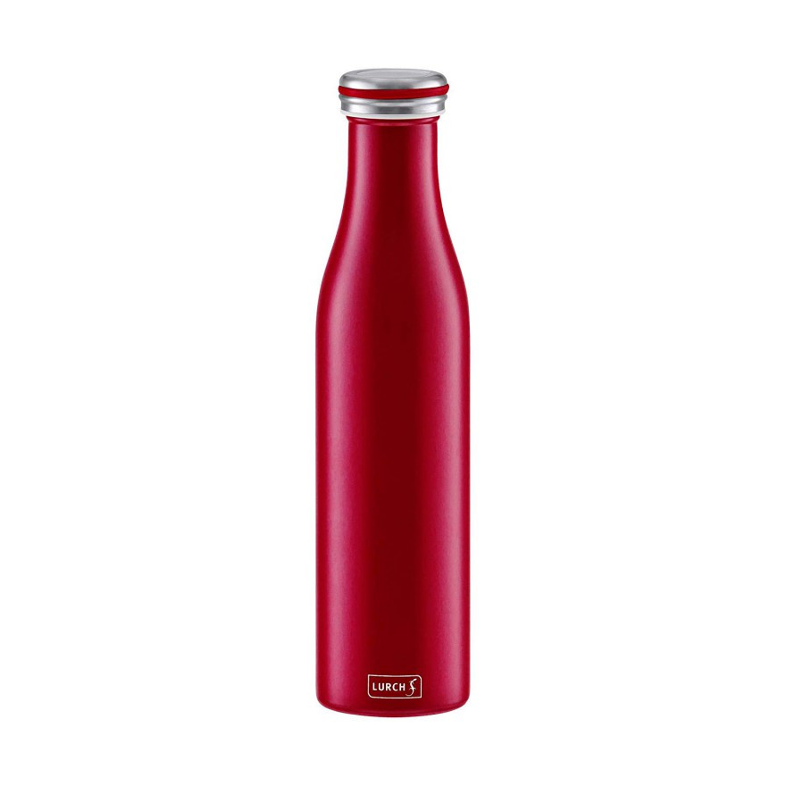 Lurch: Gourde isotherme en inox rouge mat 0,75L
