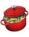 Küchenprofi: Cocotte en fonte Provence ronde rouge 26 cm