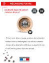 Peugeot: Boreal Rock Grey Houten Pepermolen 21 cm