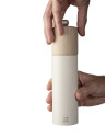 Peugeot:  Boreale zoutmolen in witte houten veer 21 cm