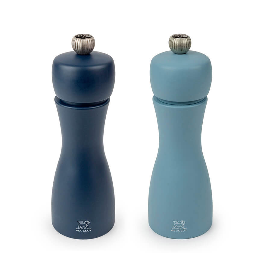 Peugeot: Tahiti Duo Bleu moyen & Bleu ciel Moulins à sel & poivre 15 cm