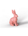 Engels Kerzen: Bougie lapin de Pâques rose mat