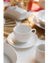 Mikasa: Chalk Set de 2 tasses et soucoupes en porcelaine