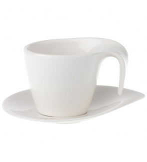 Villeroy & Boch: Flow Tasse à café avec soucoupe 2 pièces