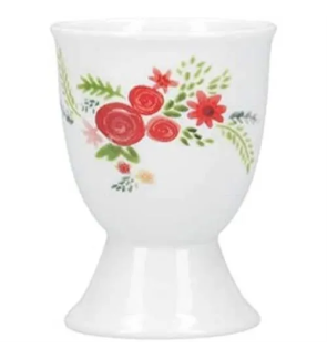 Kitchencraft: Coquetier traditionnel fleurs rouges