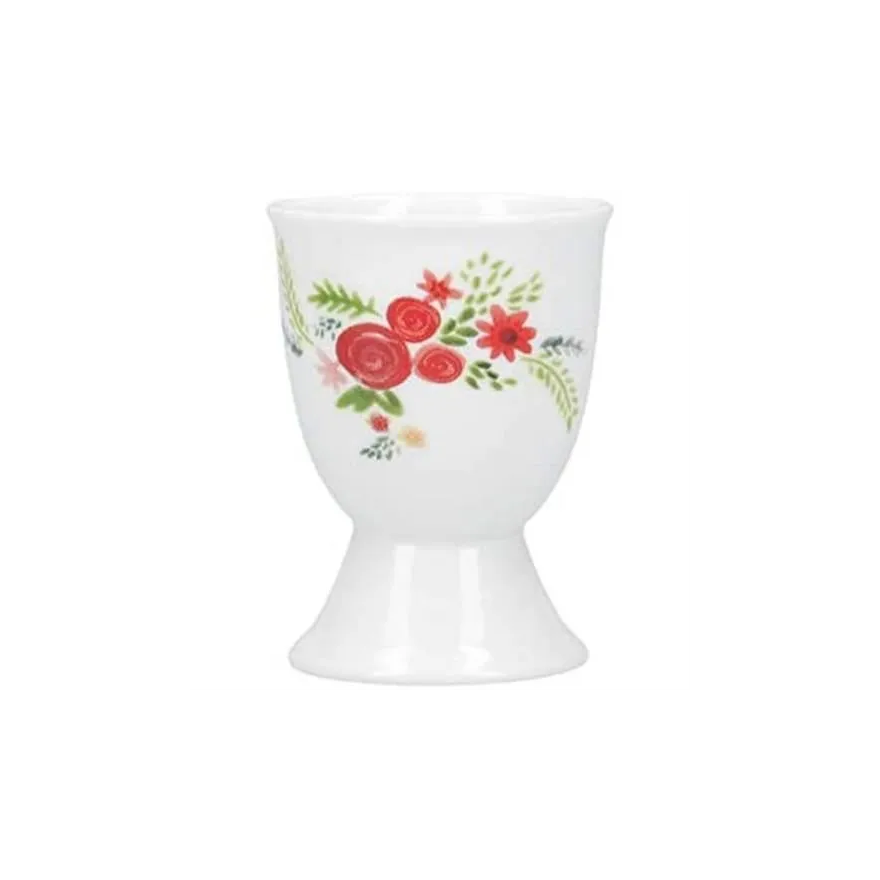 Kitchencraft: Coquetier traditionnel fleurs rouges
