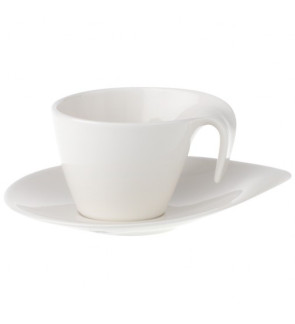 Villeroy & Boch: Flow Tasse moka avec soucoupe 2 pièces