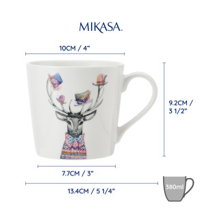Mikasa: Tipperleyhill mug en porcelaine cerf