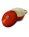 Baumalu: Cocotte basse en fonte tradition rouge 20 cm Baumalu: Cocotte basse en fonte tradition rouge 20 cm