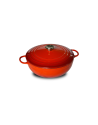 Baumalu: Ronde gietijzeren braadpan traditioneel, rood, 24 cm