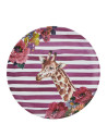 Mikasa: Wild heart plateau rond imprimé girafe 36cm