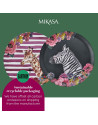 Mikasa: Wild hart rond dienblad met zebraprint 36cm