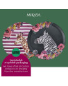 Mikasa: Wild heart plateau rond imprimé zèbre 36cm