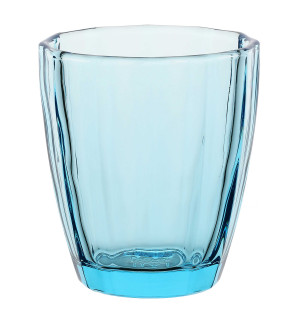 Rose & Tulipani :  Amami verre à eau/jus coloré bleu turquoise 33cl