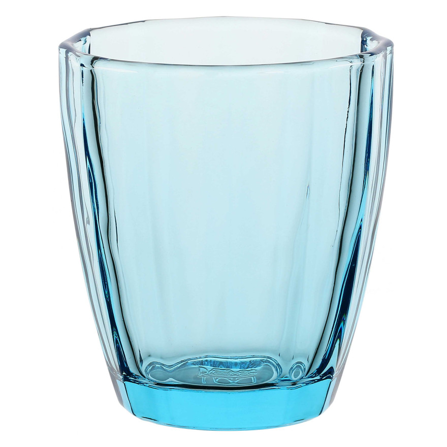 Rose & Tulipani :  Amami verre à eau/jus coloré bleu turquoise 33cl