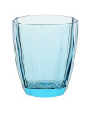 Rose & Tulipani :  Amami verre à eau/jus coloré bleu turquoise 33cl