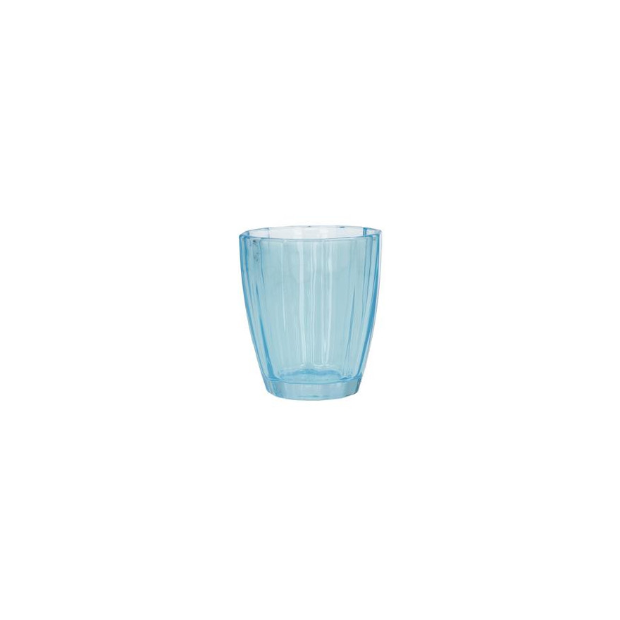 Rose & Tulipani :  Amami verre à eau/jus coloré bleu mer 33cl