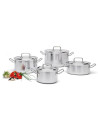 Spring Swiss Design: Brigade Premium Set 4 pièces avec couvercles en inox