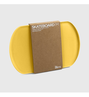 Blim plus: Skateboard M geel