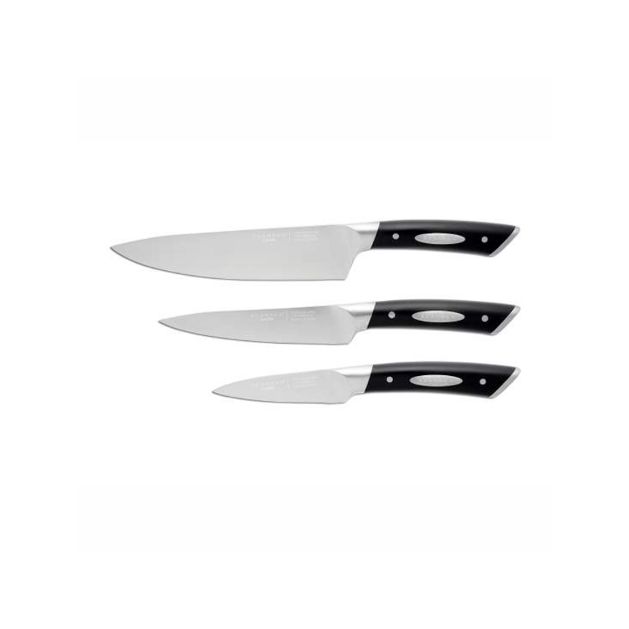 Scanpan: Set 3 couteaux chef classic