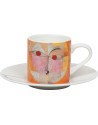 Konitz:  Tasse expresso et sous-tasse « Senecio » Paul Klee 9,5 cl Konitz:  Tasse expresso et sous-tasse « Senecio » Paul Klee 9,5 cl