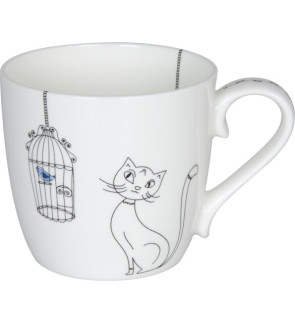 Konitz: Mug Cat & Bird 42 cl