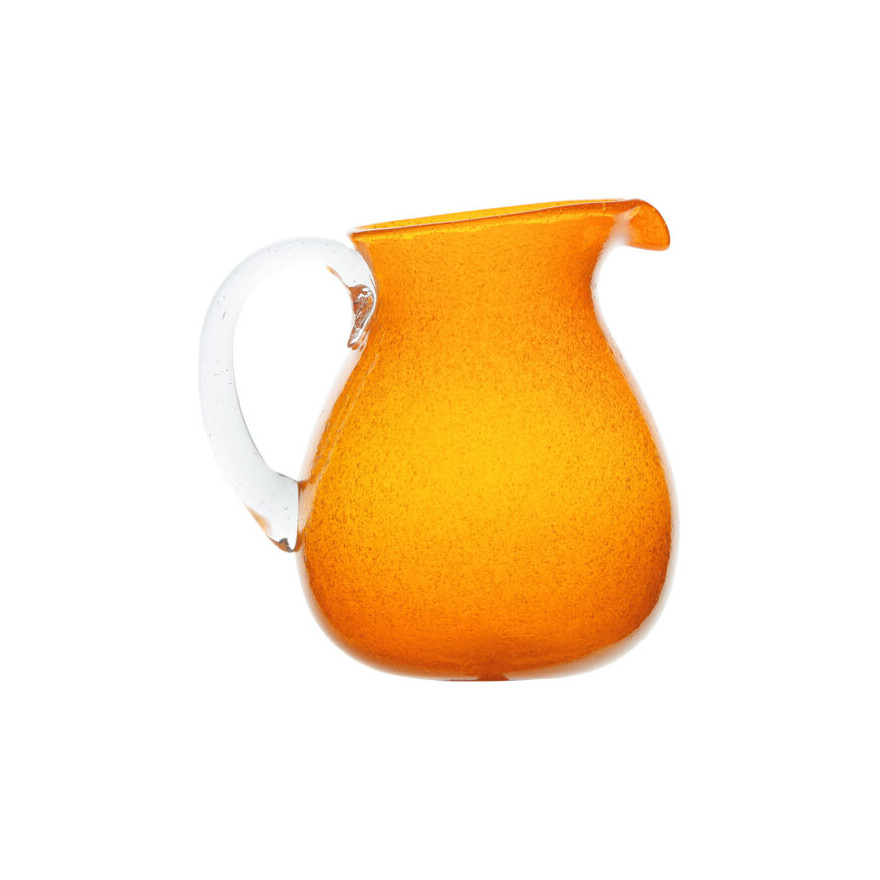 Memento: Cruche en verre soufflé 1,6L Mandarine Memento: Cruche en verre soufflé 1,6L Mandarine