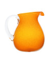 Memento: Cruche en verre soufflé 1,6L Mandarine