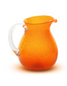 Memento: Cruche en verre soufflé 1,6L Mandarine