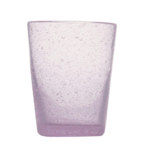 Memento: Gobelet à eau en verre soufflé 30cl Mauve