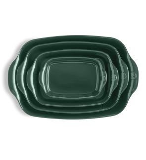 Emile Henry: cederkleurige ovenschaal  4L