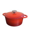 Baumalu: Cocotte en fonte émaillée ronde rouge 20 cm